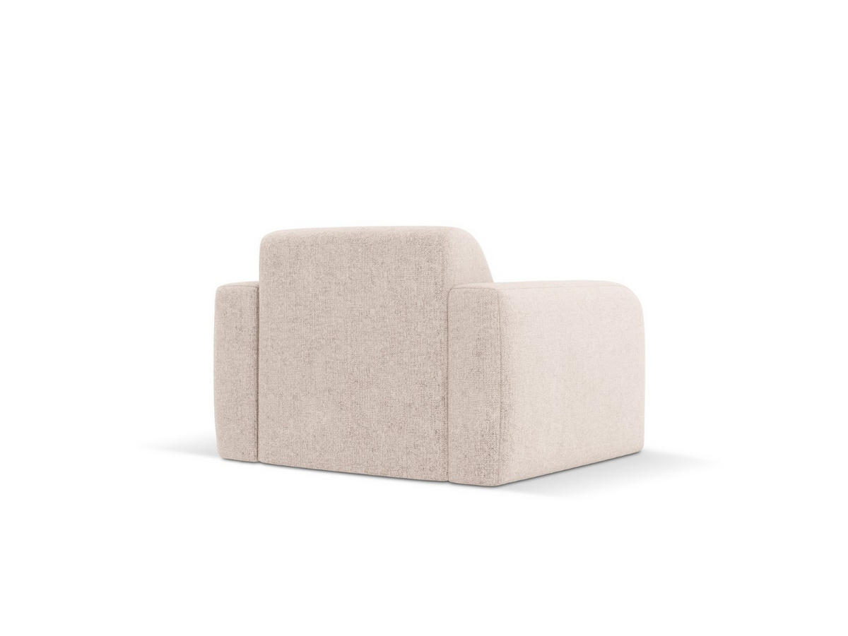 SESSEL Molino aus Chenille-Stoff beige - Beige, Textil (95/72/105cm) - Micadoni