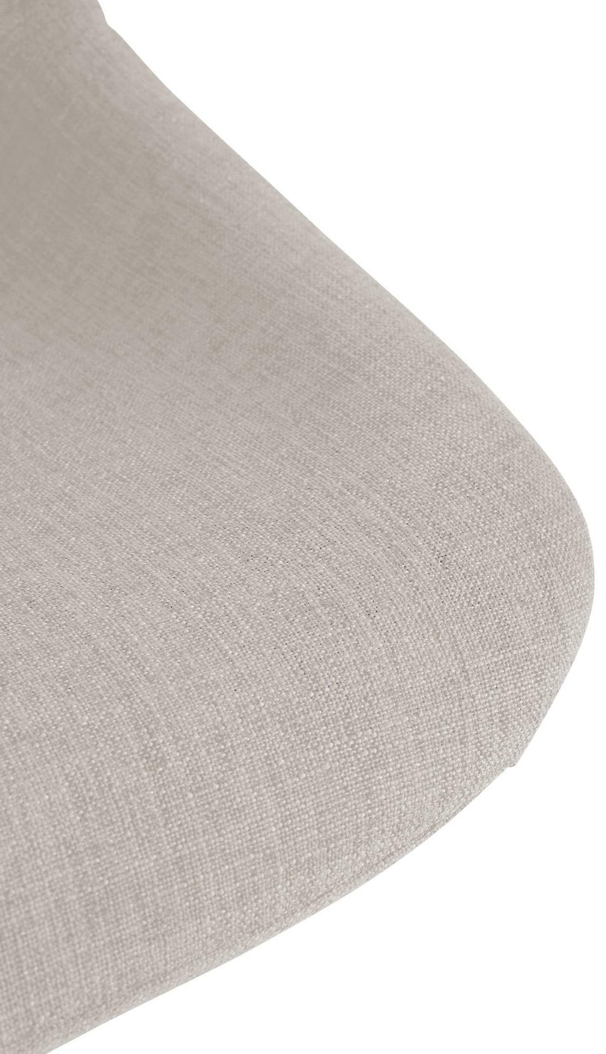 BARHOCKER 2er Set Stoff creme - Creme/Schwarz, Textil/Metall (43/79/49cm) - CLP