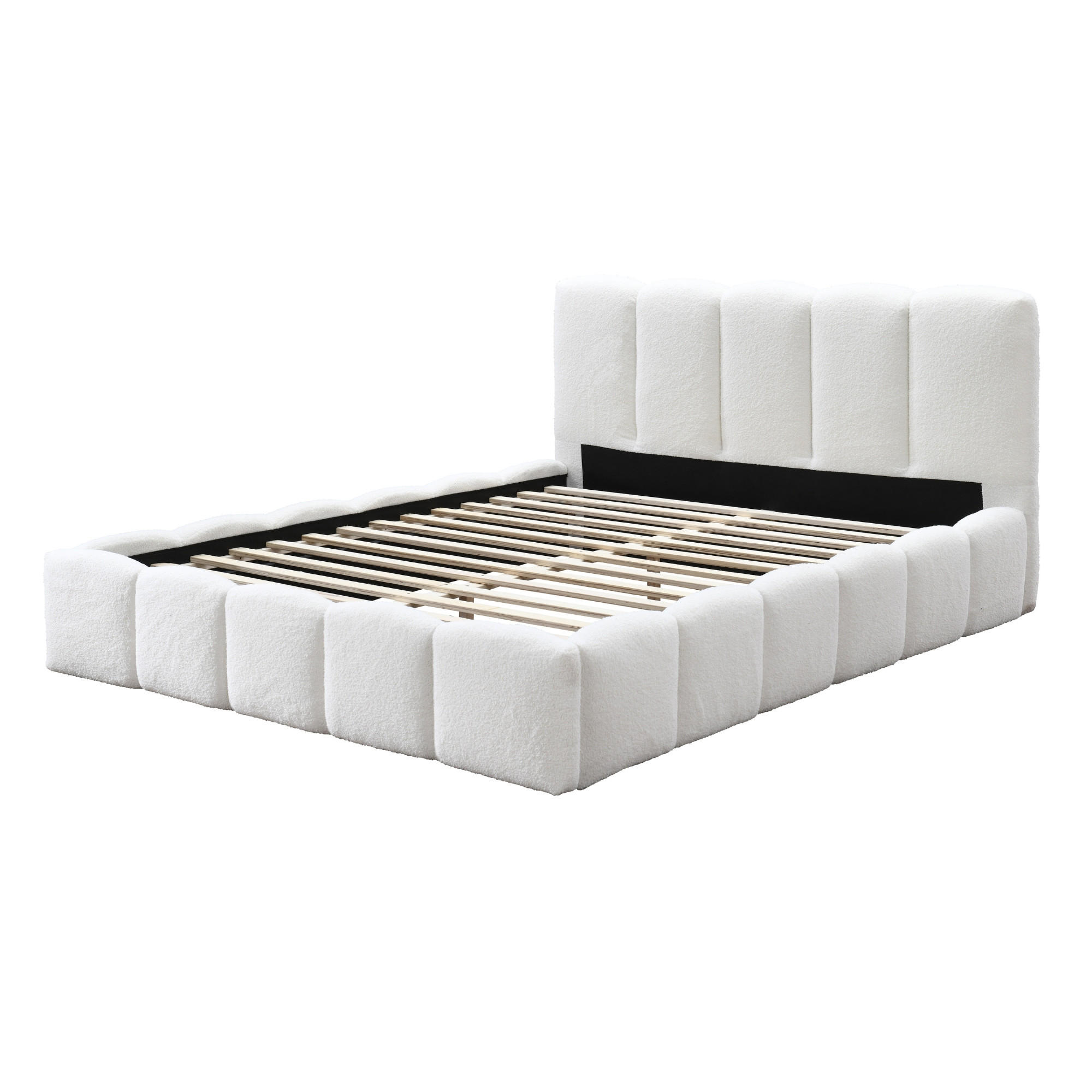 POLSTERBETT 160x200 cm in Creme - Creme, Holzwerkstoff (160/200cm) - Home Collective