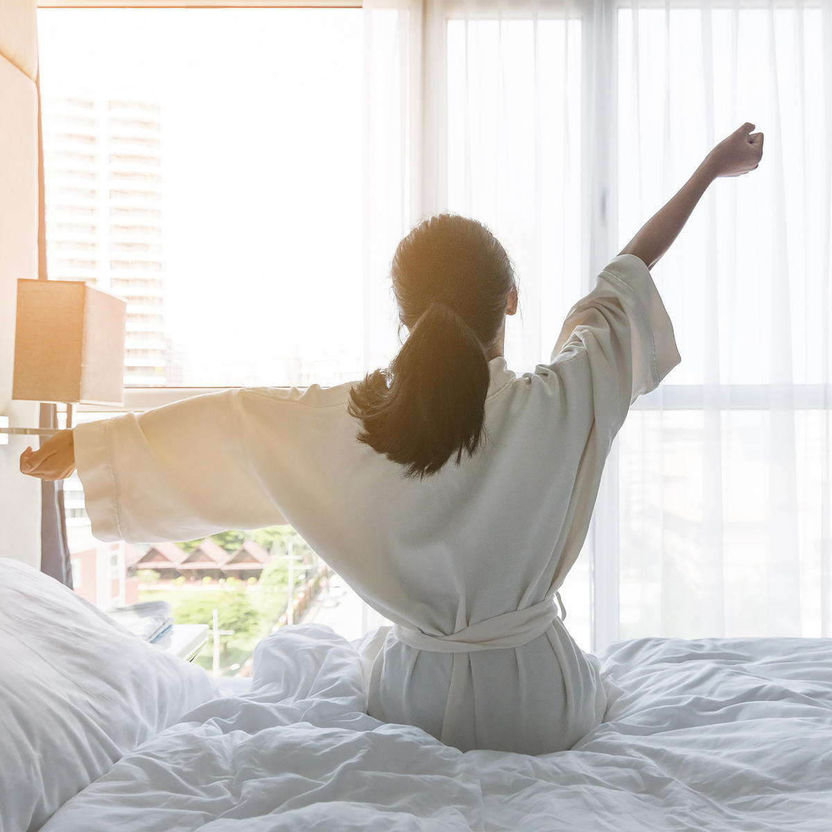 BETTDECKE - Weiß, Textil (155/220cm) - Relaxdays