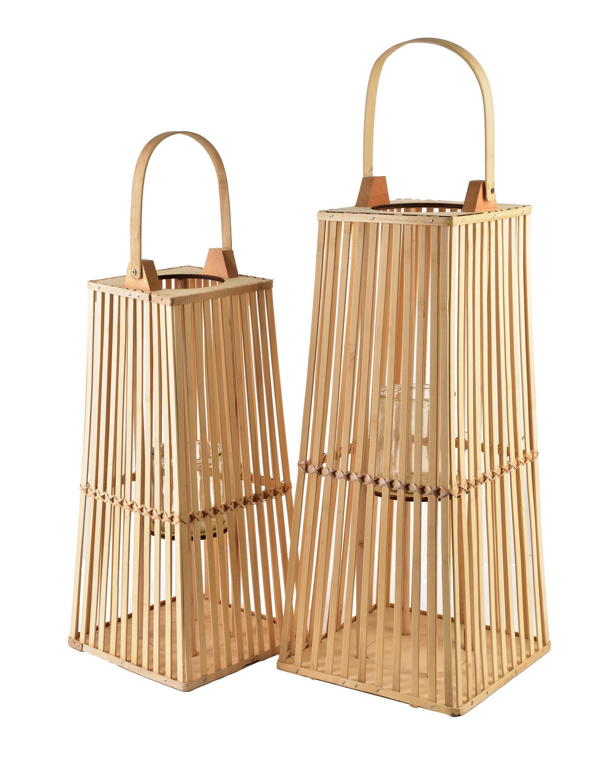 WINDLICHT Lucie Natural 23/23/48cm Weide - Naturfarben, Naturmaterialen (23/48/23cm) - Mondex