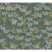 VLIESTAPETE Bunt 53/1005 cm - Petrol, Textil (53/1cm) - KUNSTLOFT