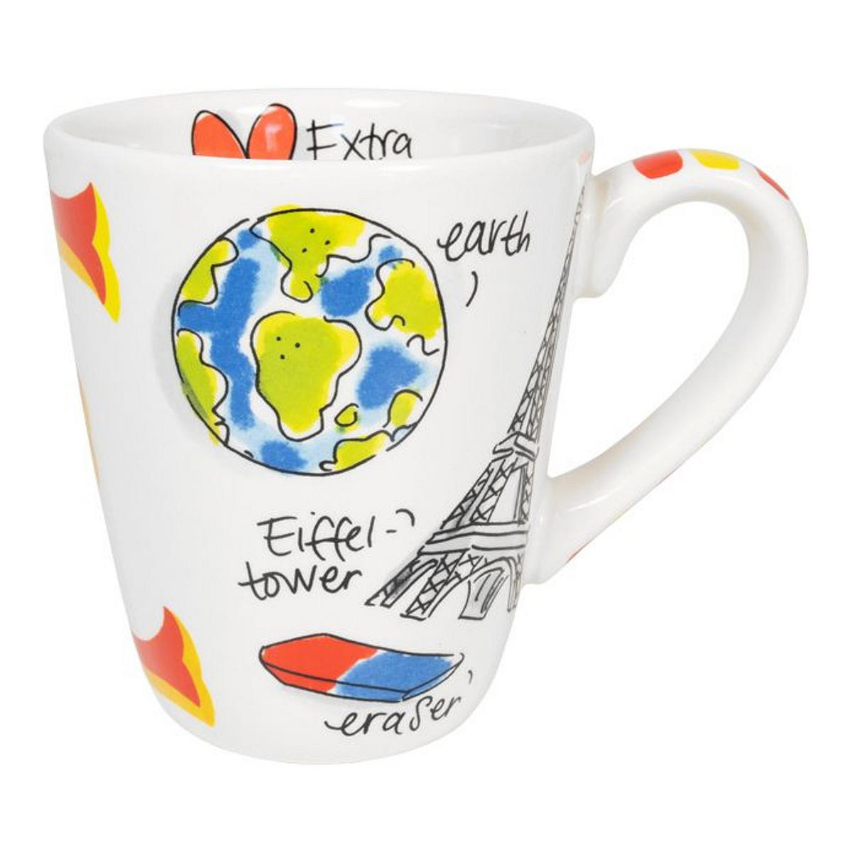BECHER Liebesbrief E in Bunt - 350 ml - Multicolor, Keramik (0.35L) - Blond Amsterdam