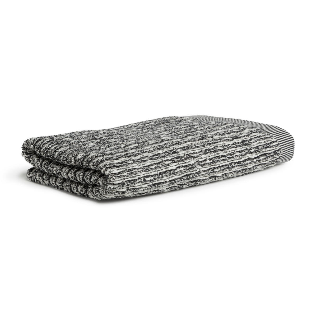 DUSCHTUCH BROOKLYN - Schwarz/Naturfarben, Textil (80/150cm) - MÖVE