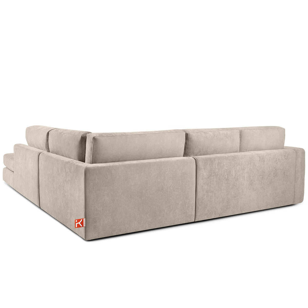 ECKSOFA rechts VERUS - Creme, Holz/Holzwerkstoff (297/248cm) - KONSIMO®
