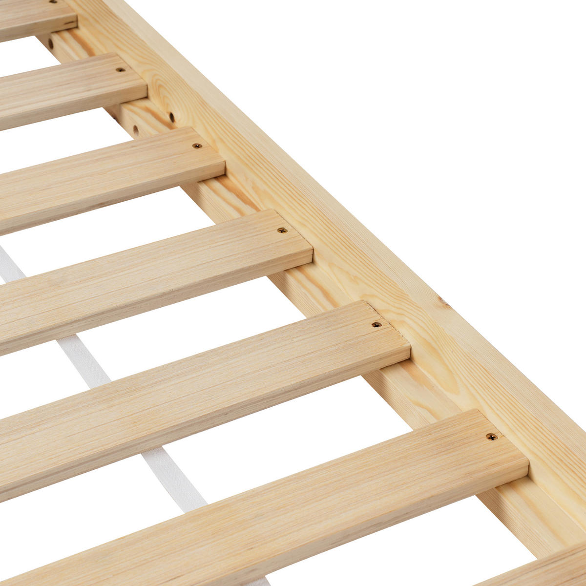 KINDERBETT 90x200 cm Heller Holzfarbton Devay - Hellbraun, Holz (90/200cm) - Beliani