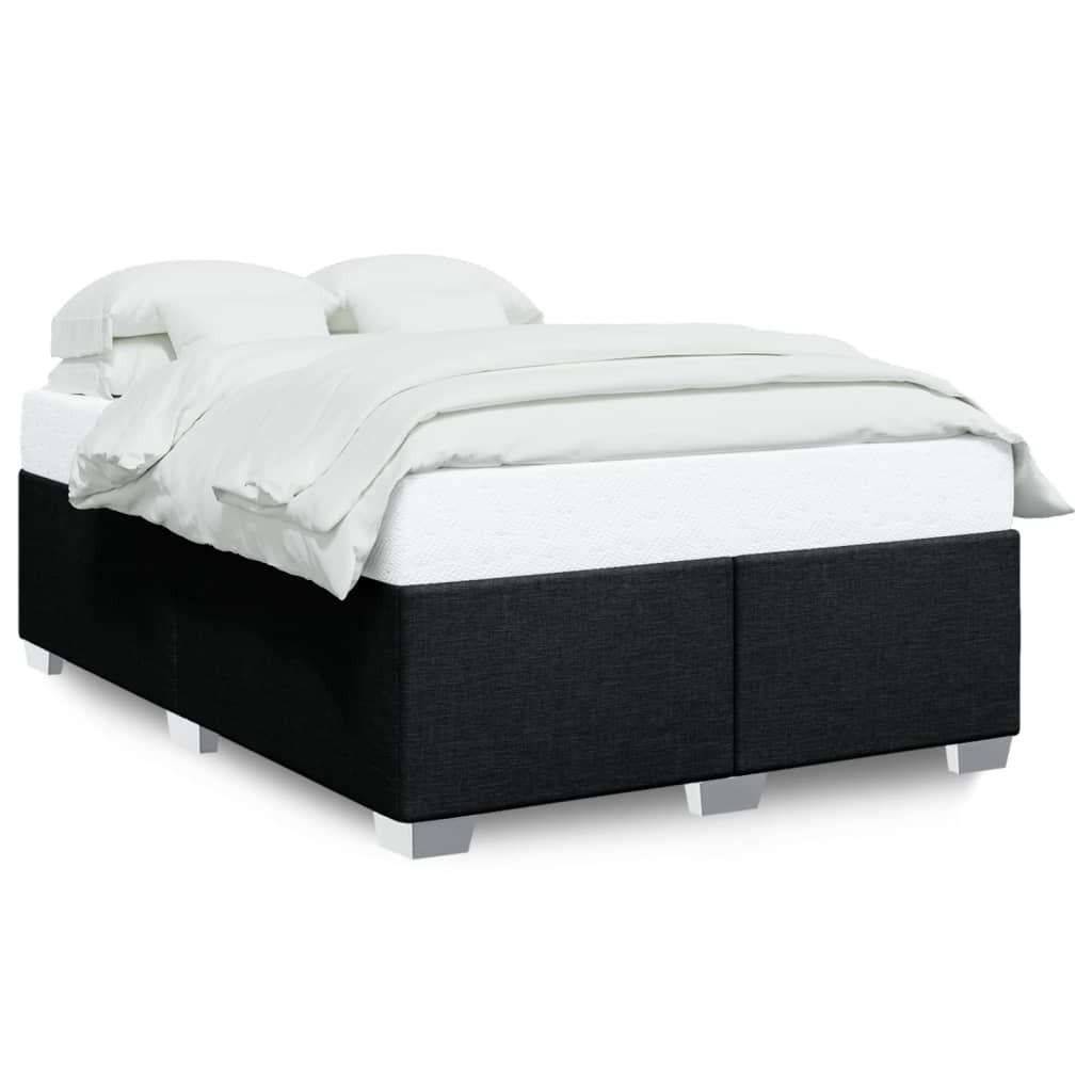 BETTGESTELL Ohne Matratze Schwarz 140/200 Cm Stoff - Schwarz, Textil (140/200cm) - vidaXL