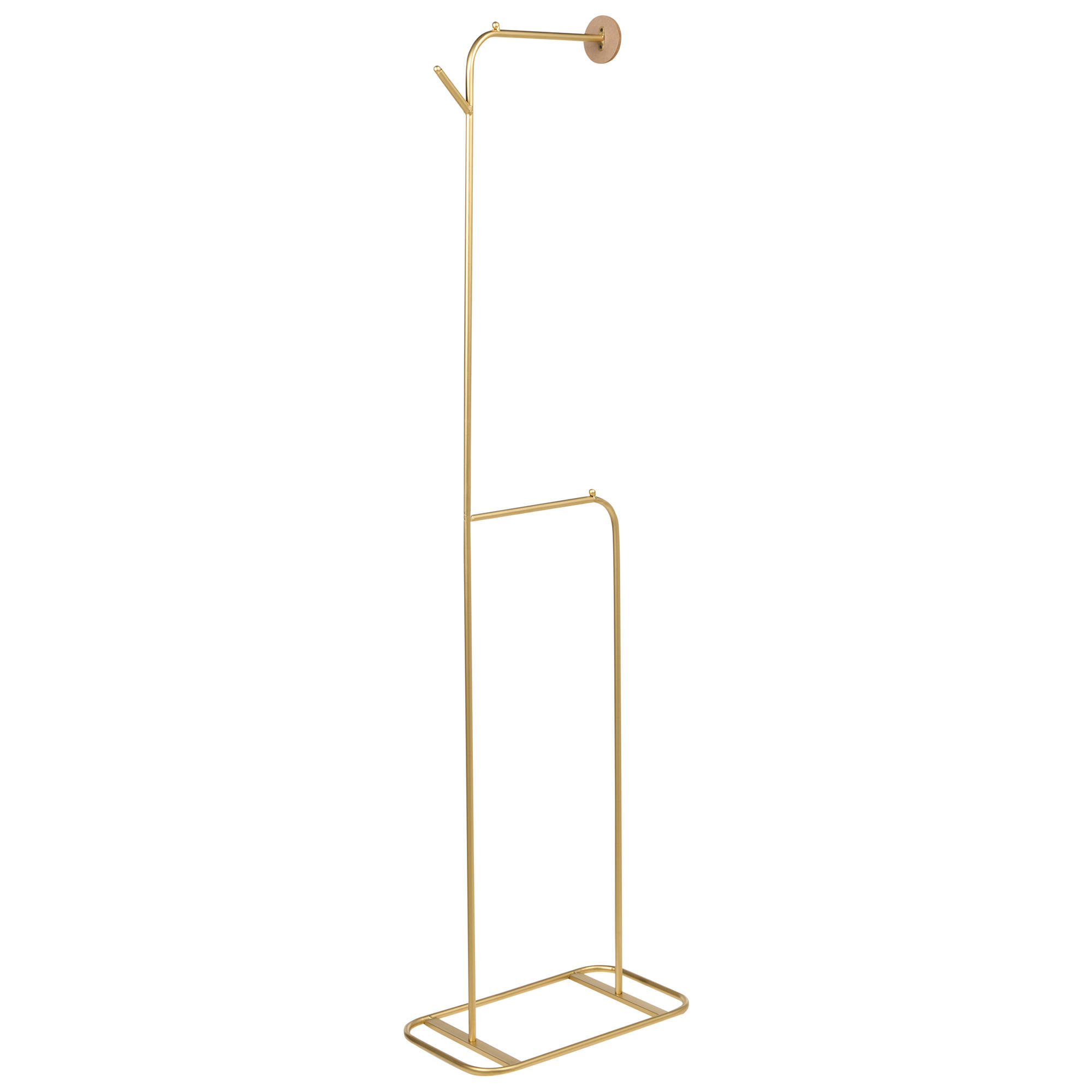 Beliani Garderobenständer Gold 48x171x30 cm