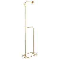 GARDEROBENSTÄNDER Gold Eureka - Goldfarben, Metall (48/171/30cm) - Beliani