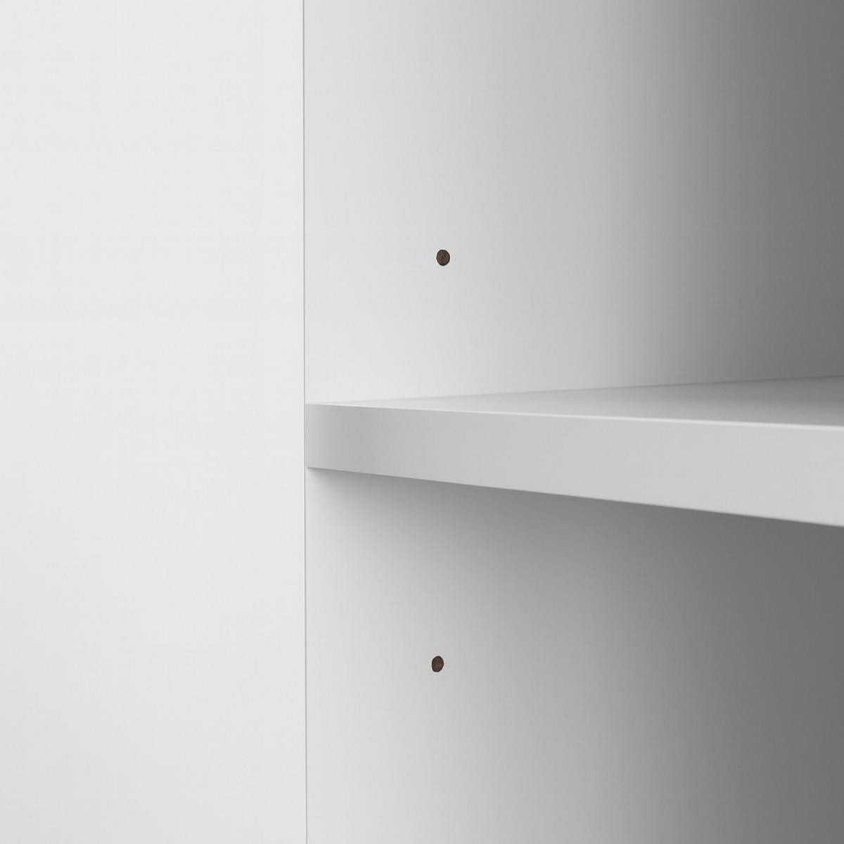 FLÜGELTÜRENSCHRANK LUSSO - Schwarz/Weiß, Holzwerkstoff (200/200/51cm) - Meblini