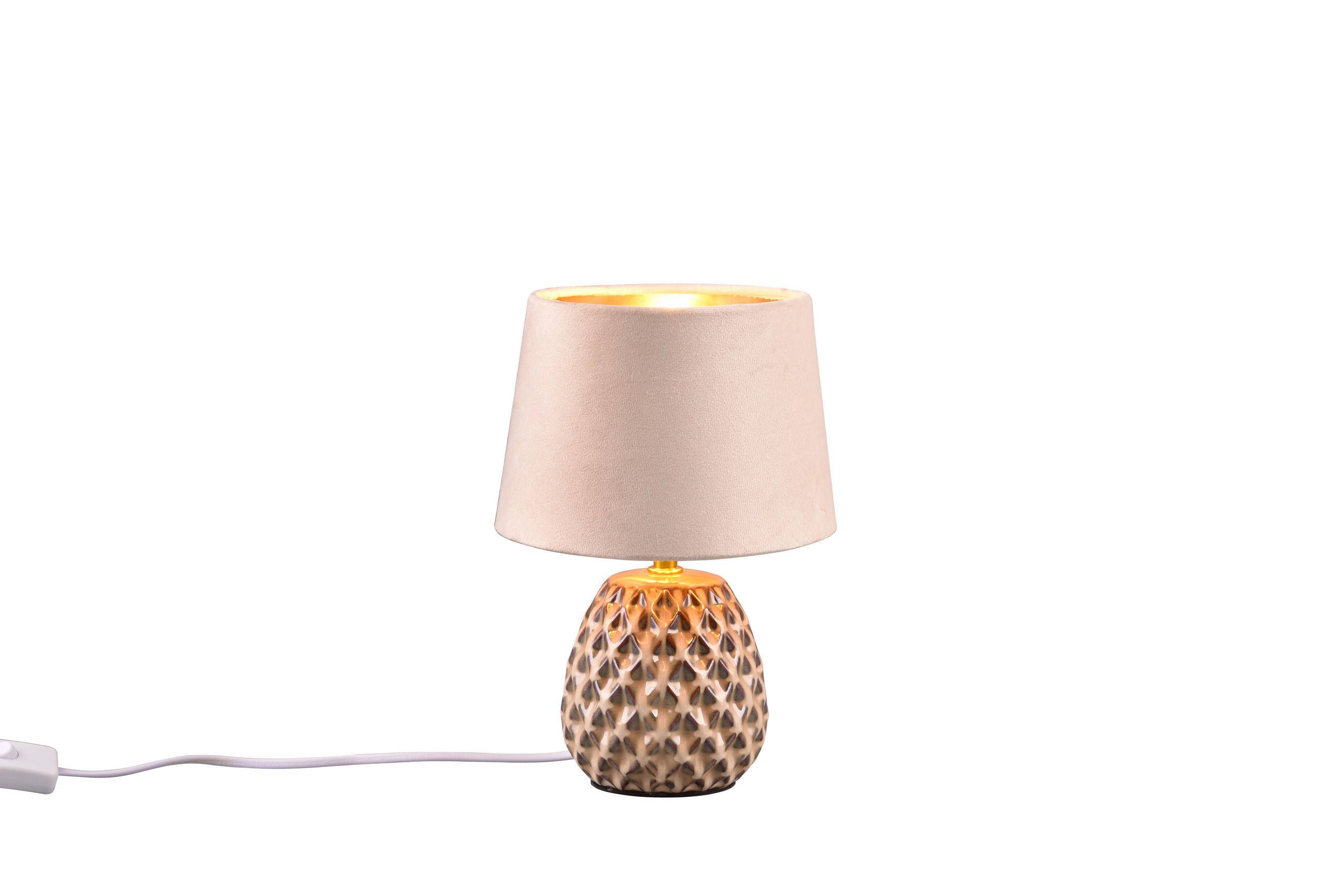 Trio Leuchten Tischlampe Beige 18x27x18 cm
