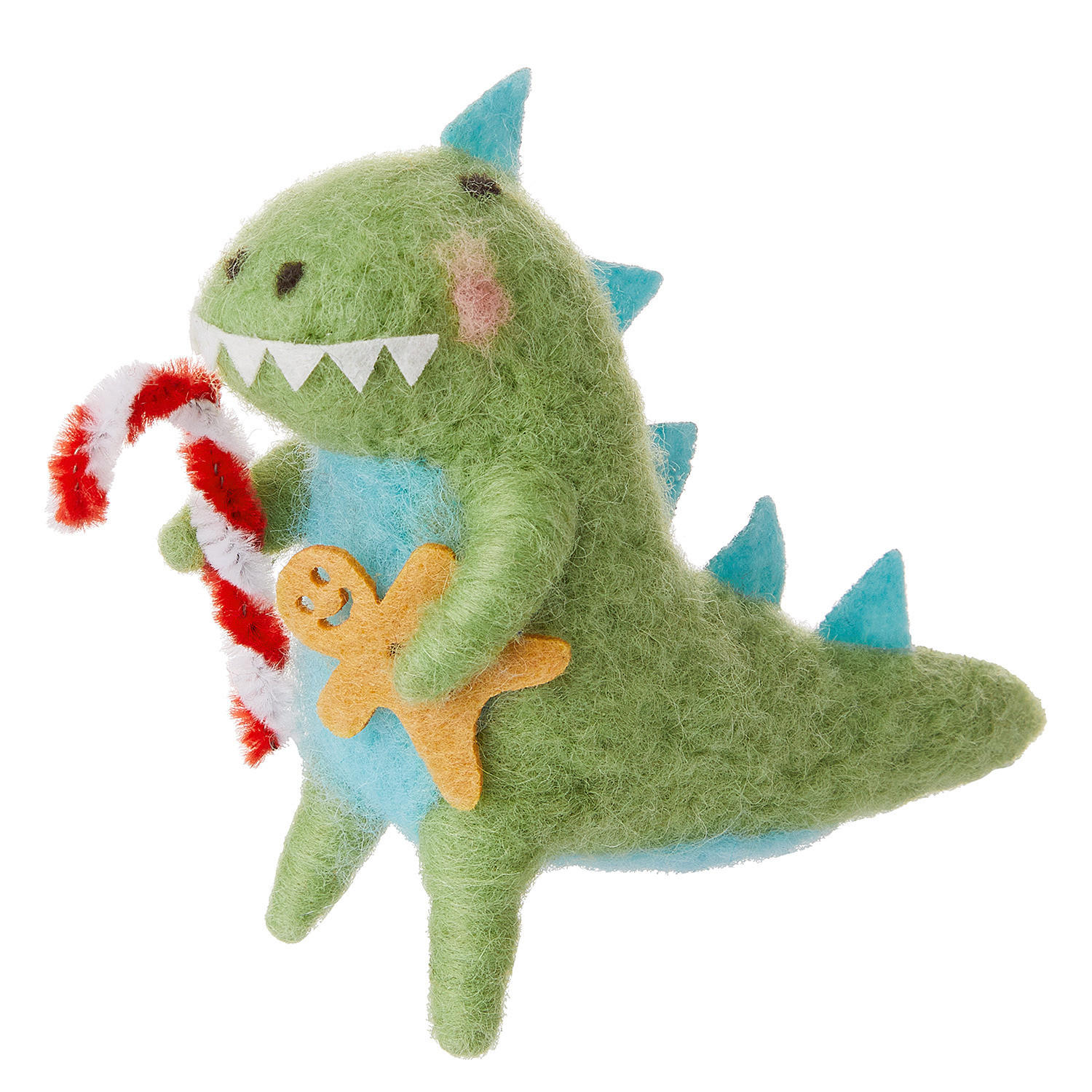 BAUMANHÄNGER Hang On Dino Mit Candy Cane - Hellgrün, Textil (10/8/4cm) - Butlers