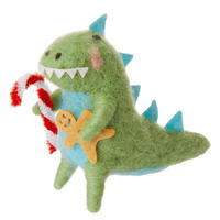 BAUMANHÄNGER Hang On Dino Mit Candy Cane - Hellgrün, Textil (10/8/4cm) - Butlers