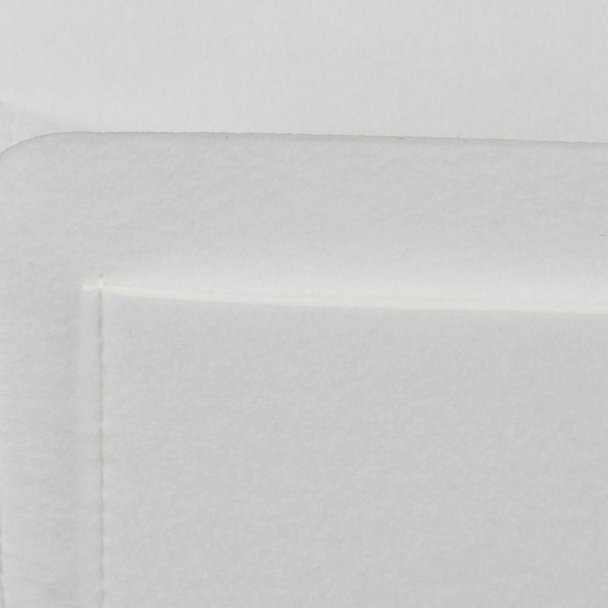 BETTTASCHE - Weiß, Textil - Relaxdays