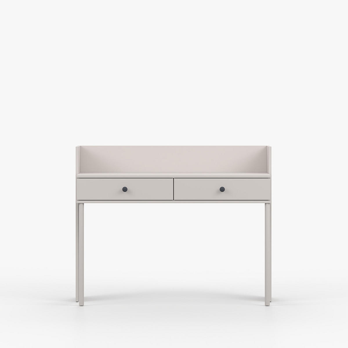 SCHMINKTISCH OLAF II 120cm/95cm/52cm Kaschmir, Griff Anthrazit - Kaschmir/Anthrazit, Holzwerkstoff/Metall (120/95/52cm) - imoebel24