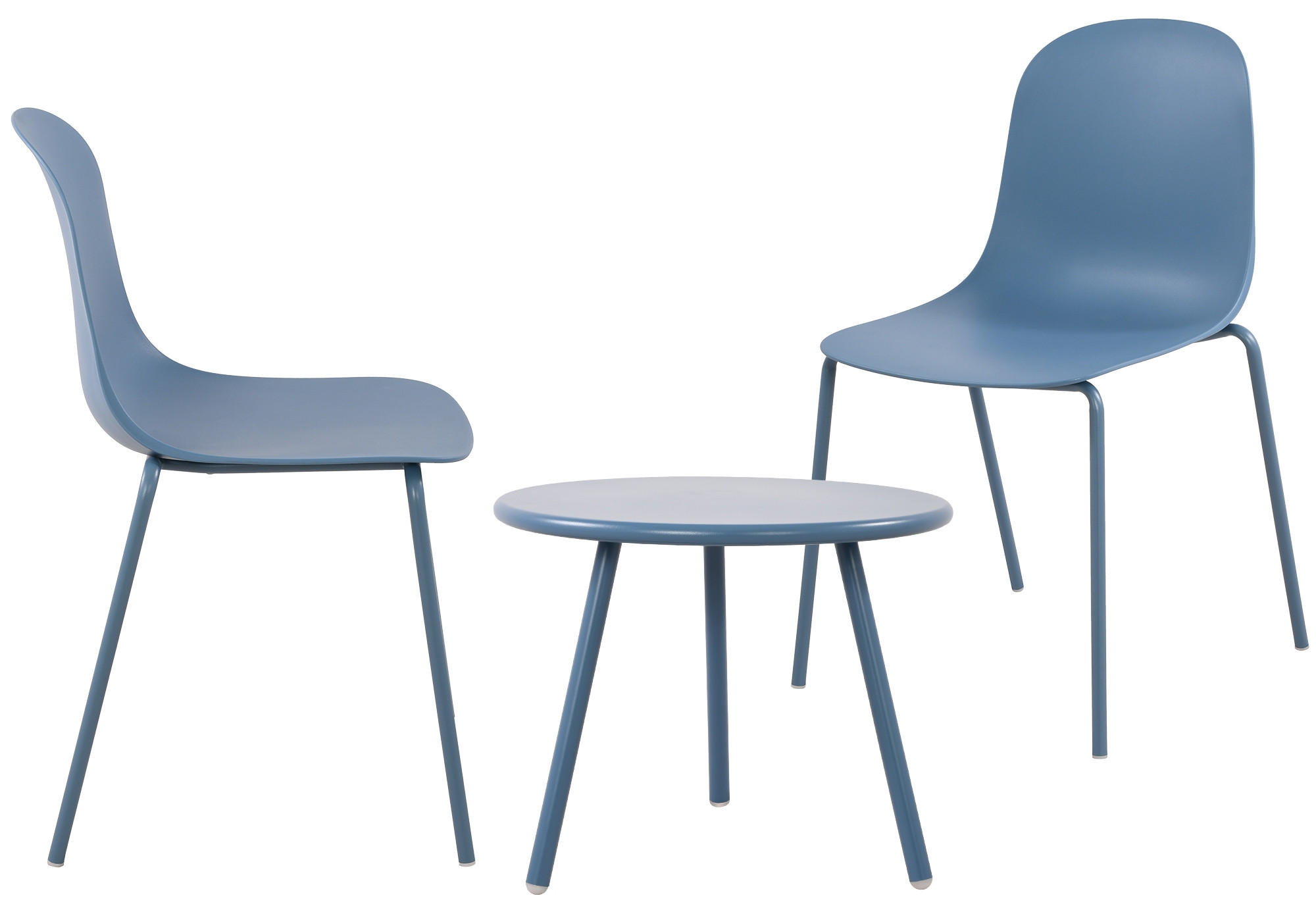 GARTENSITZGRUPPE Kunststoff Blau - Blau, Kunststoff - CLP