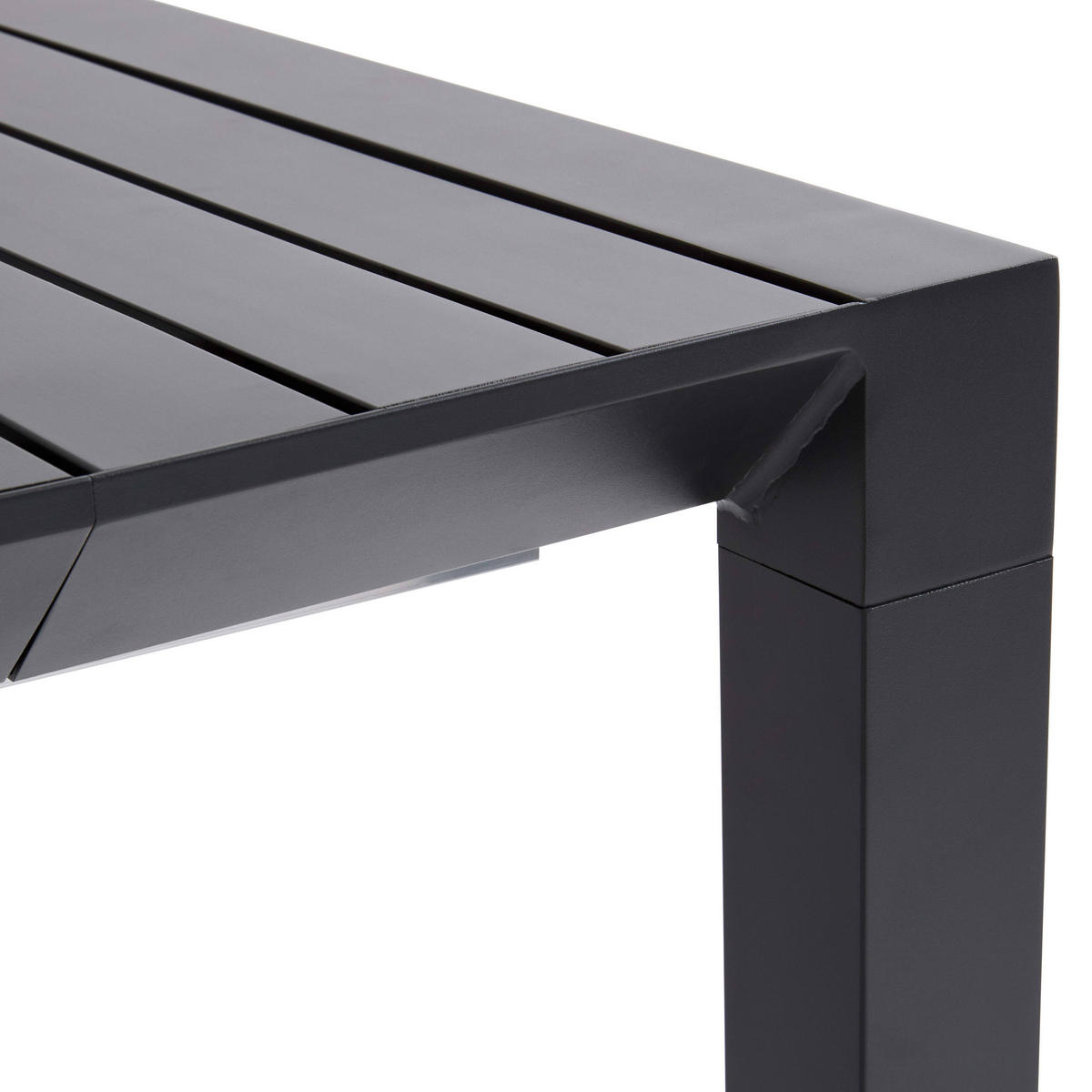 GARTENTISCH ausziehbar 52/260 cm, Grau - Grau, Metall (52/100/74cm) - Oviala