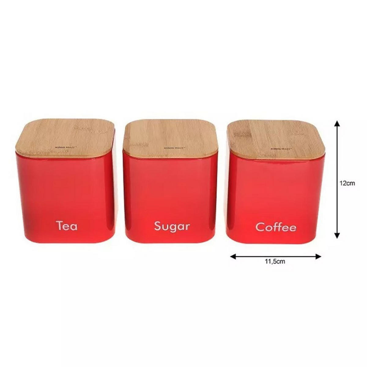 BROTKASTEN Rot 35/23/18.5 cm KH1085 - Rot, Metall (23/18.5/35cm) - Kinghoff 