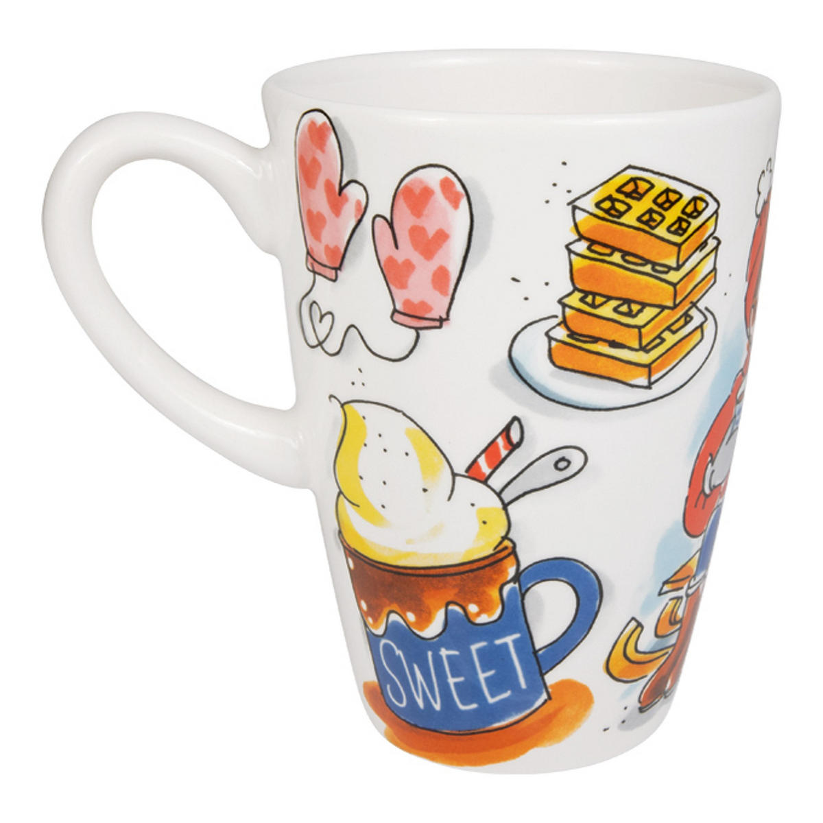 SET 2-tlg. Hot Chocolate Weather in Bunt - 0,5 L - Multicolor, Keramik (0.5L) - Blond Amsterdam