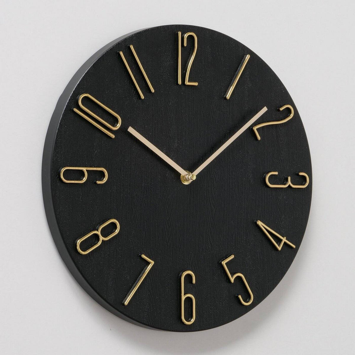 LOFT-UHR Tempo Ø 30 cm - Schwarz, Kunststoff (30/3.5/30cm) - Boltze Home