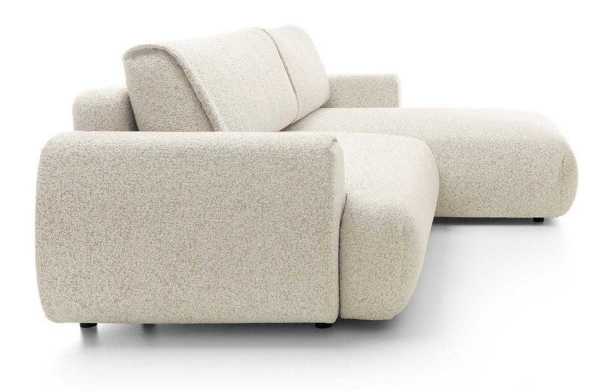 ECKSOFA mit Schlaffunktion 270 cm Ralto, Rechts, Creme - Creme, Holz (167/270cm) - Emporius