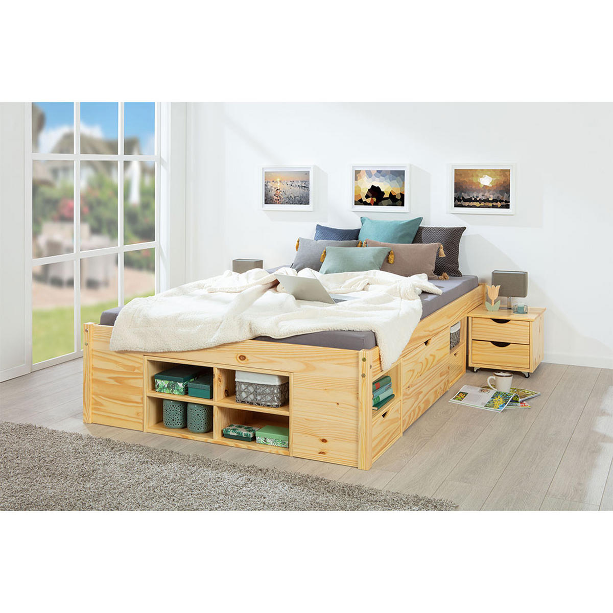 BETT Holz - Naturfarben, Holz - ebuy24
