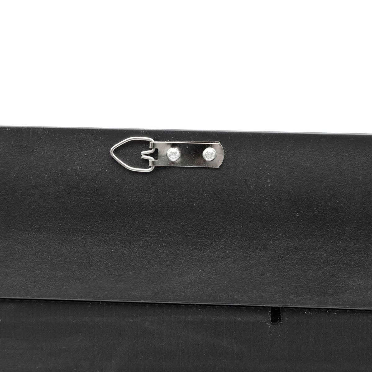 WANDSPIEGEL Ocre - Schwarz, Glas/Kunststoff (60/104/90cm) - [en.casa]