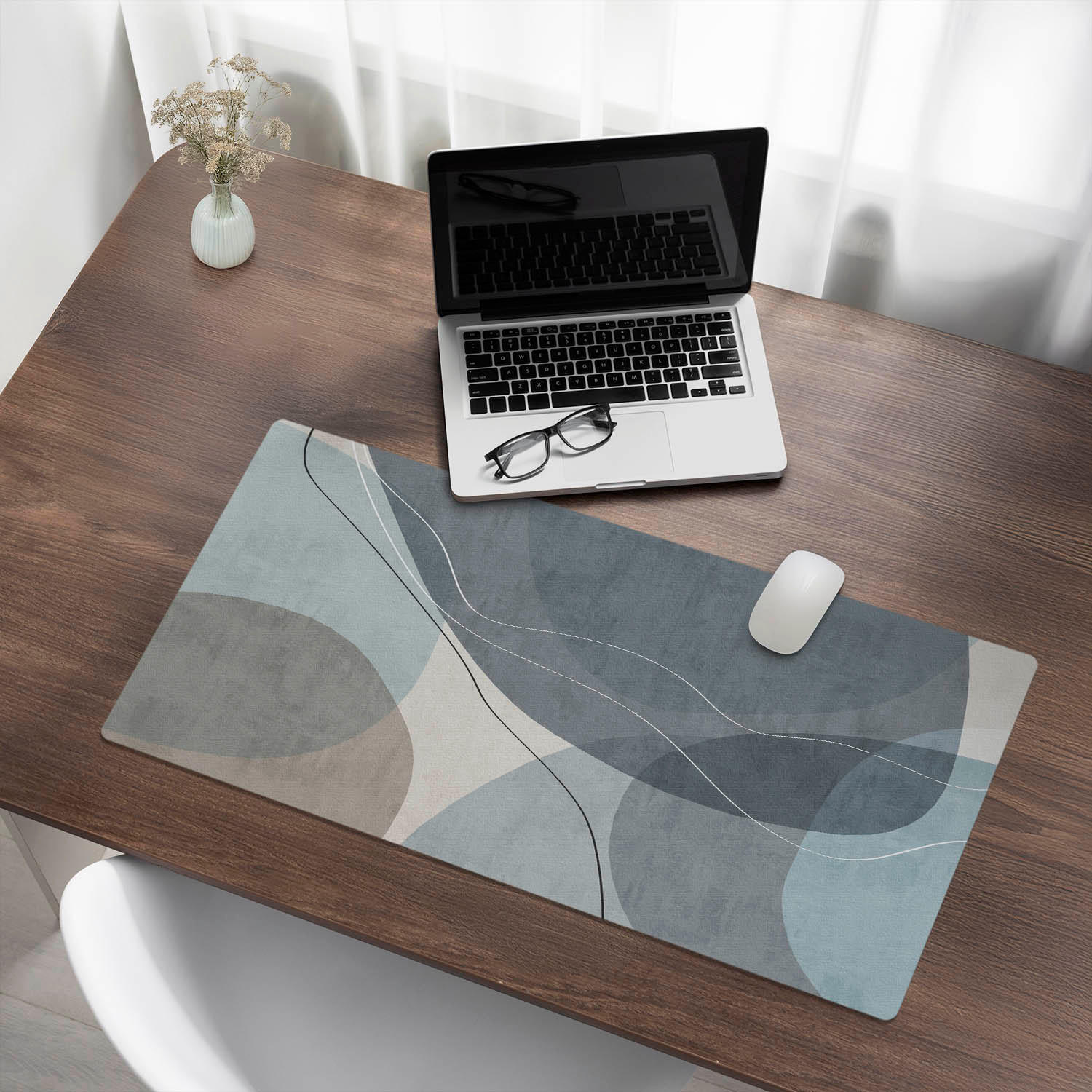 SCHREIBTISCHUNTERLAGE 90x45 cm Blau - Dunkelblau, Kunststoff (90/45/1.6cm) - Wallfluent