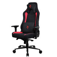 GAMINGSTUHL Vernazza Supersoft™ Stoff Schwarz/Rot - Rot/Schwarz, Textil/Metall (68/135/50cm) - Arozzi