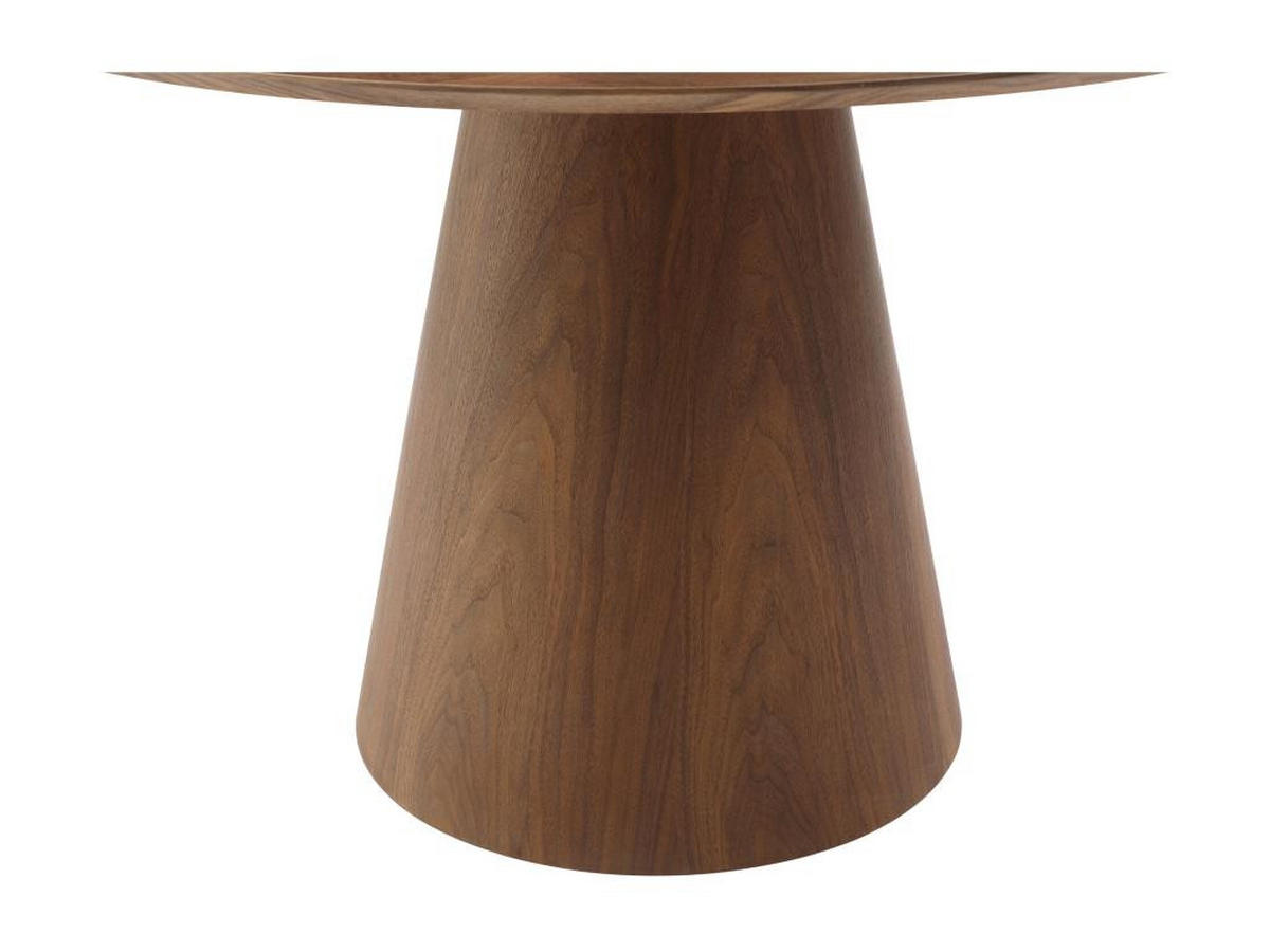 ESSTISCH rund - 4 Personen - MDF - Holzfarben dunkel - ANTALIZA - Dunkelbraun, Holz (120/120/75.5cm) - Vente-Unique