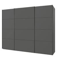SCHWEBETÜRENSCHRANK - Graphitfarben, Holzwerkstoff (315/236/69cm) - home24
