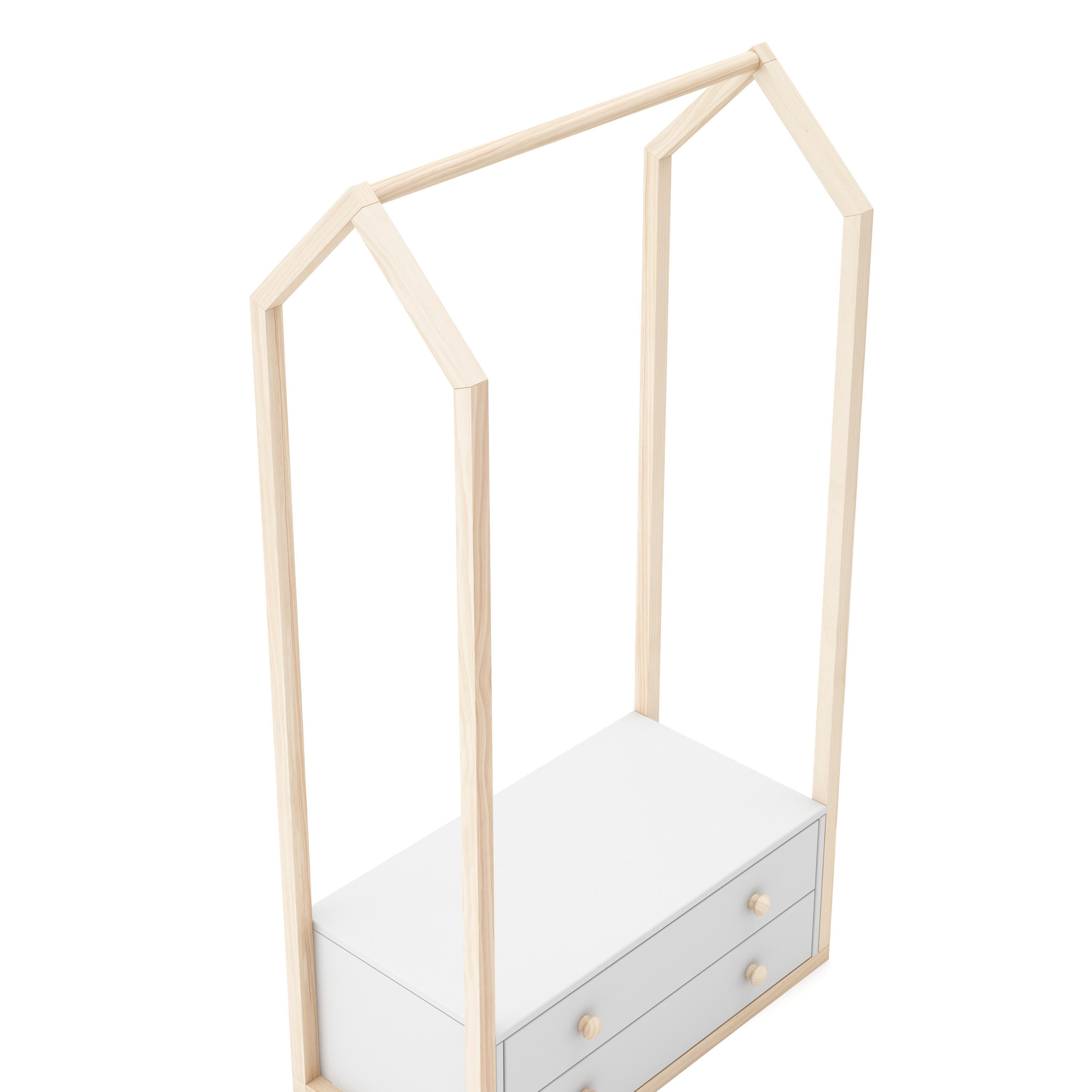 SCHRANK Esteban Beige 80/40/170 cm - Beige, Holz (40/170/80cm) - Calicosy