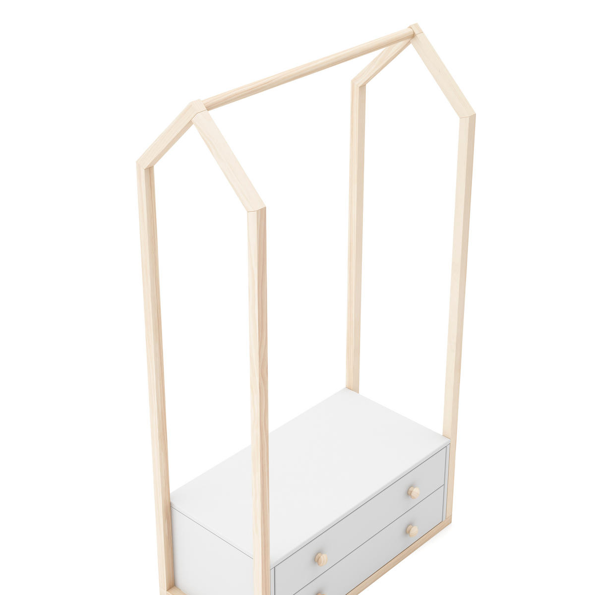 SCHRANK Esteban Beige 80/40/170 cm - Beige, Holz (40/170/80cm) - Calicosy