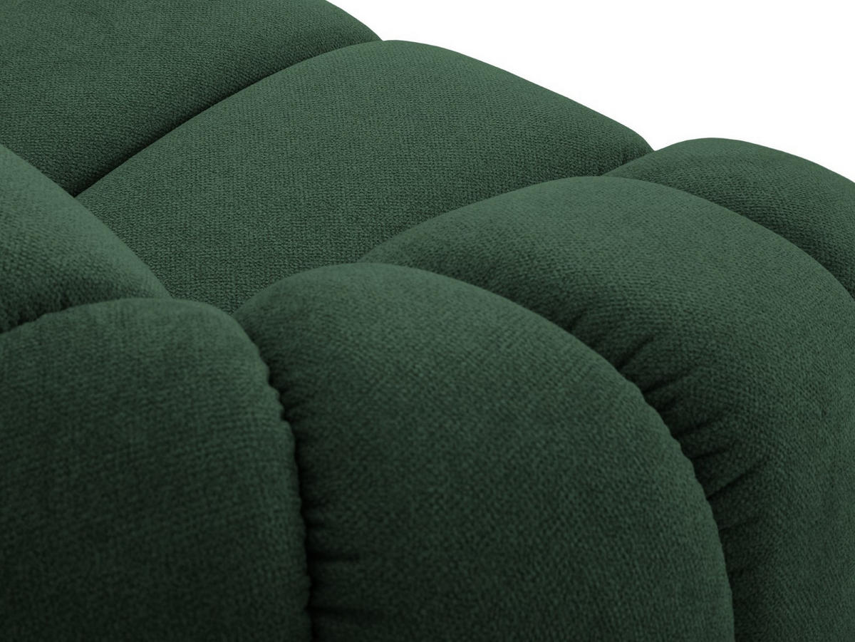 SOFA Diana aus Strukturierter Samt grün 3 Sitzplätze - Grün, Textil (114/72/234cm) - Micadoni