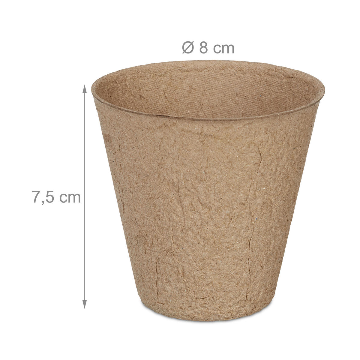 120XSAKSIJA - bež, papir (8/7.5/8cm) - Relaxdays