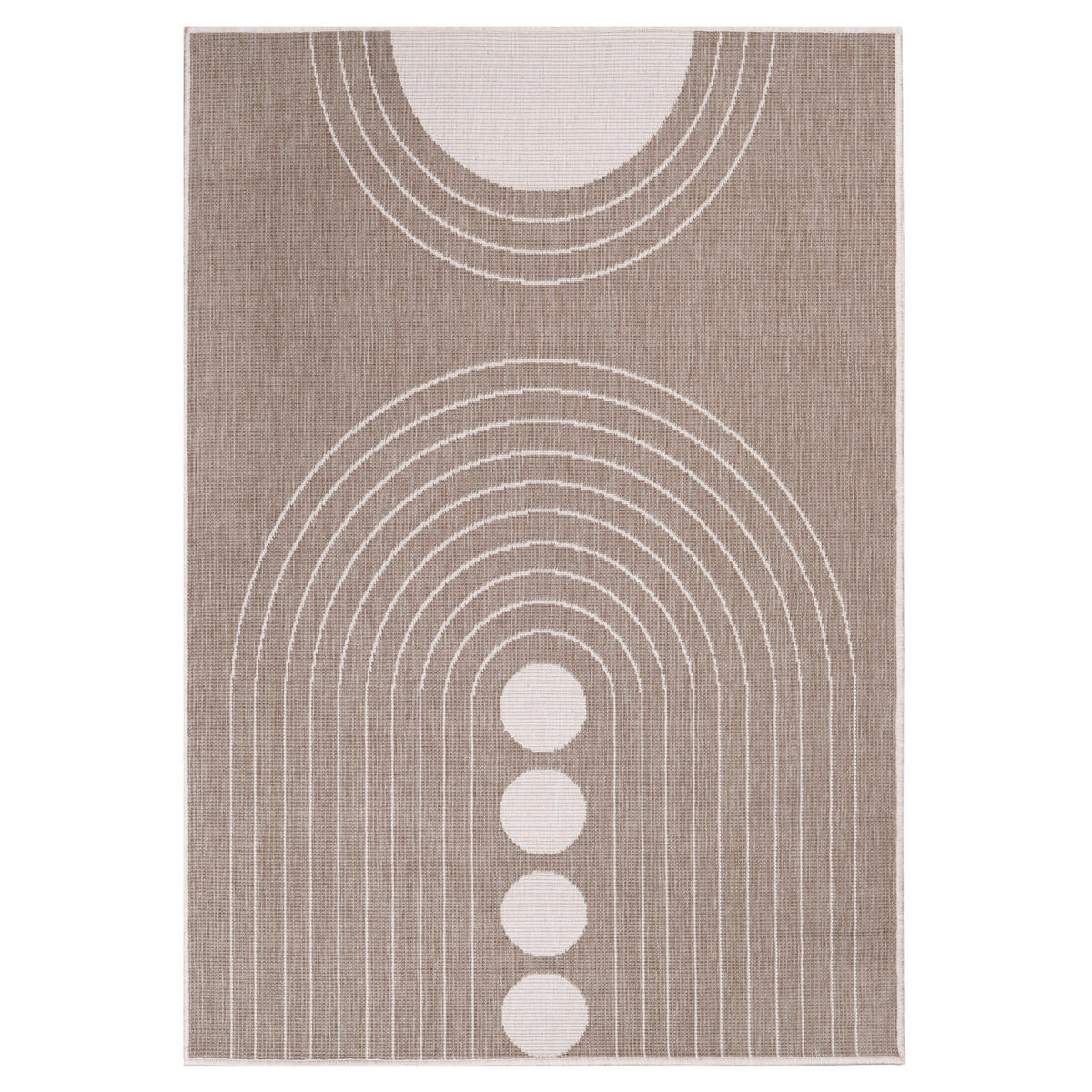 OUTDOOR-TEPPICH DuoRug 5739 Creme 120x170 cm - Beige, Textil (120/170cm) - carpet city