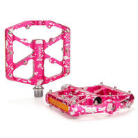FAHRRADPEDALE Pink mit Reflektoren und 3 Lagern - Pink, Metall (11.8/1.5/10.1cm)