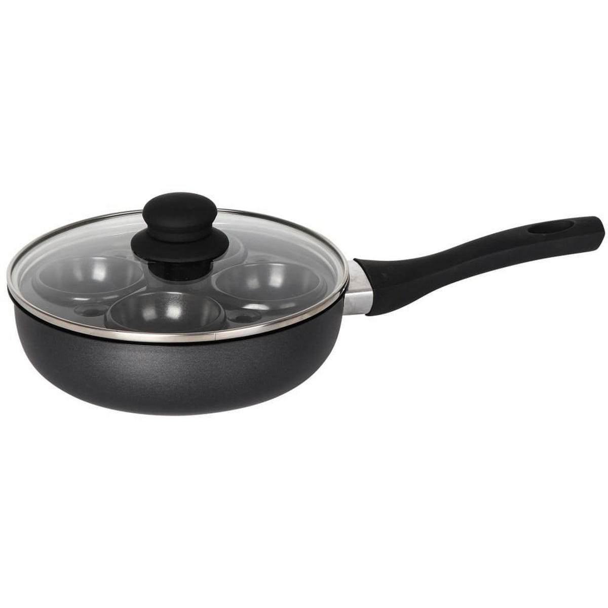 EIERPFANNE Graphit 20/20/5.5 cm KH1806 - Graphitfarben, Metall (20cm) - Kinghoff 