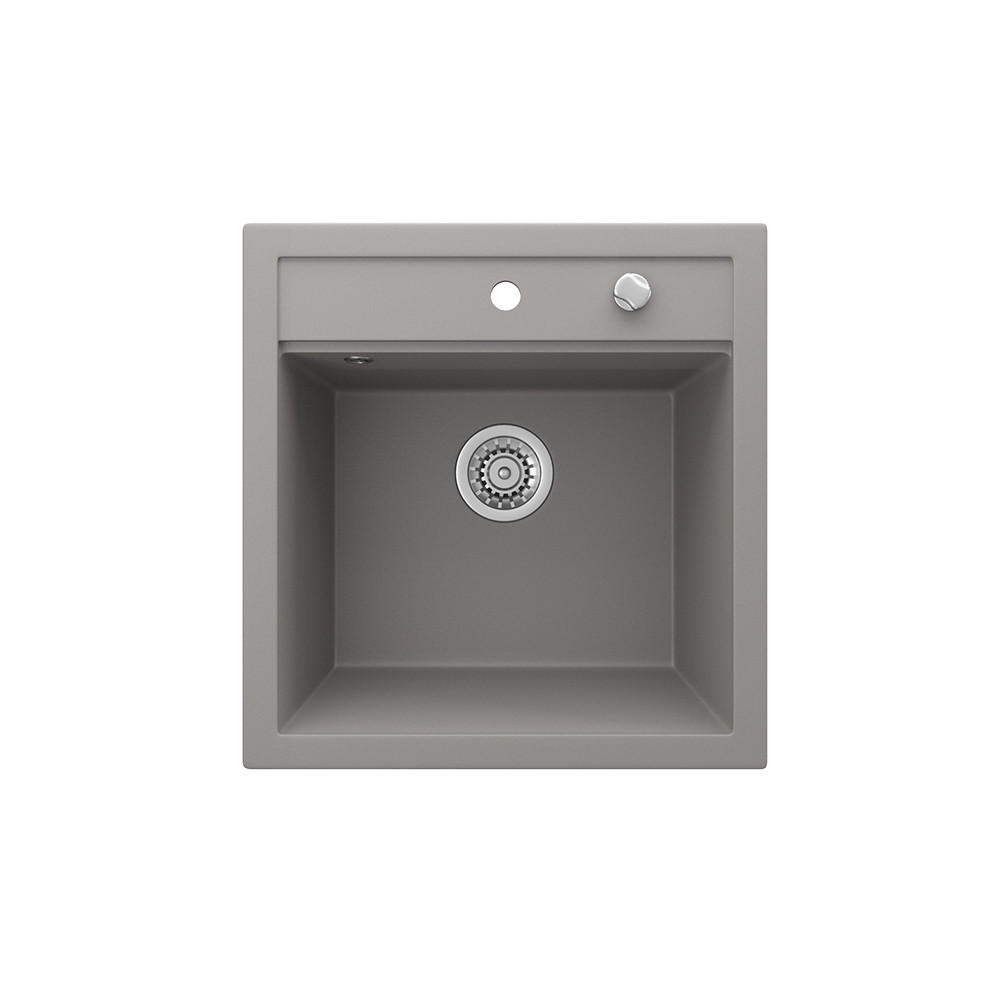 SPÜLBECKEN Tesa Beton 49 x 51 cm - Schieferfarben, Keramik (49/20/51cm) - Bergstroem