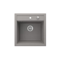 SPÜLBECKEN Tesa Beton 49 x 51 cm - Schieferfarben, Keramik (49/20/51cm) - Bergstroem