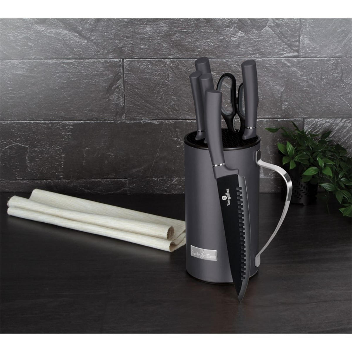MESSERSET Silber 30/10/30 cm BH2600 - Silberfarben, Metall - Berlinger Haus