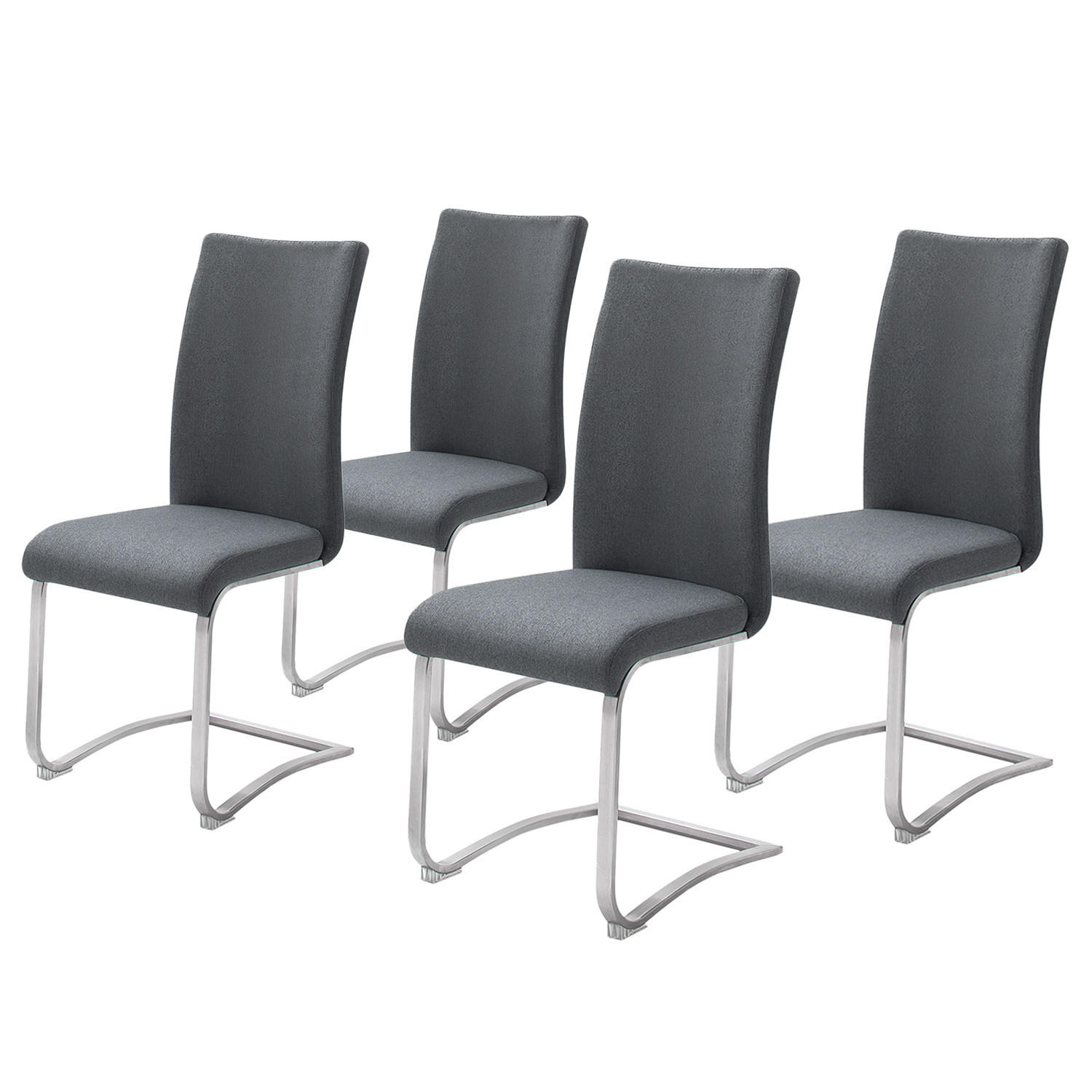 FREISCHWINGER - Metall / Textil - Anthrazit, Textil/Metall (43/103/52cm) - home24