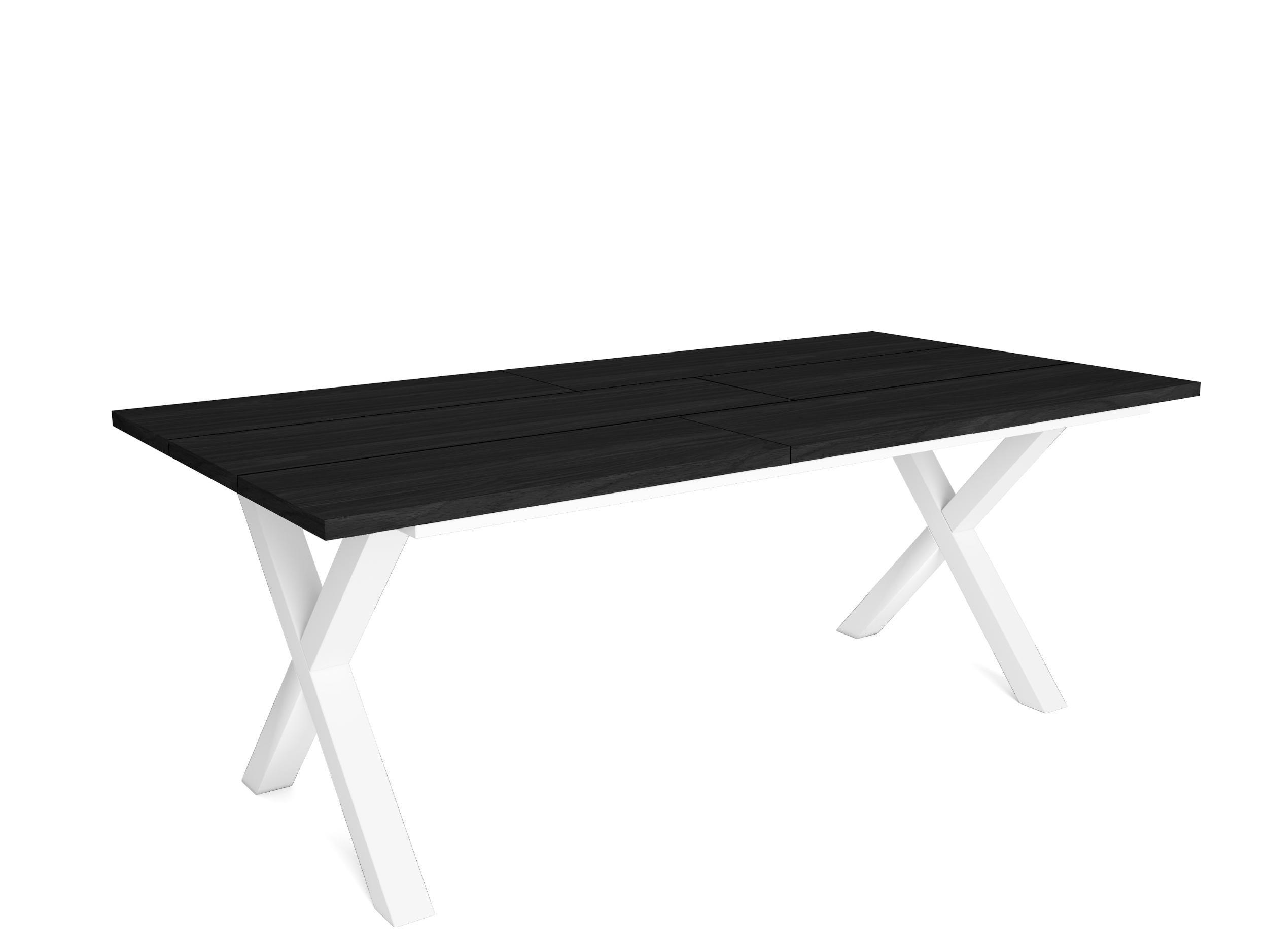 Skraut Home Esstisch Schwarz 194x75x90 cm