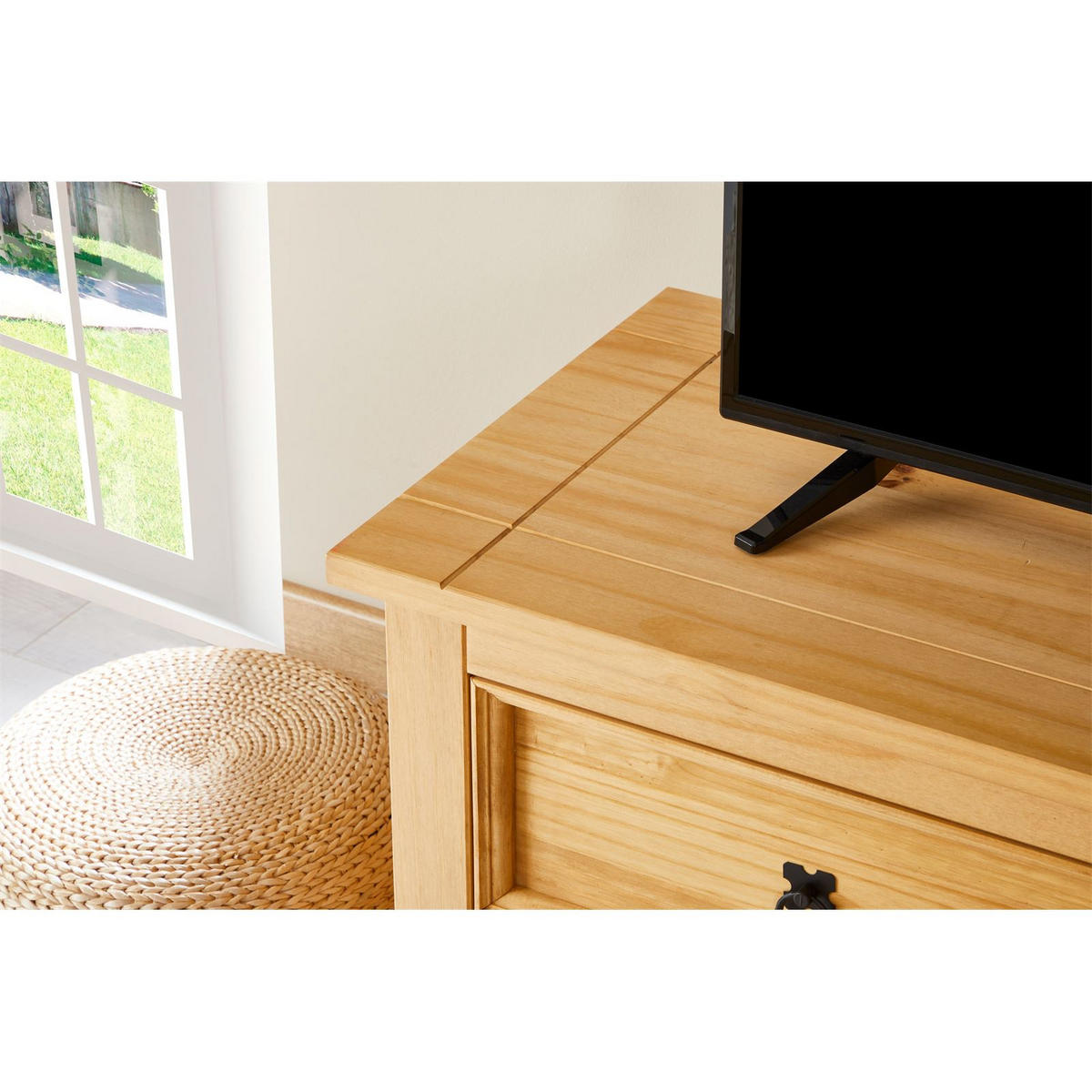 LOWBOARD TEQUILA - Naturfarben, Holz (120/55/45cm) - IDIMEX