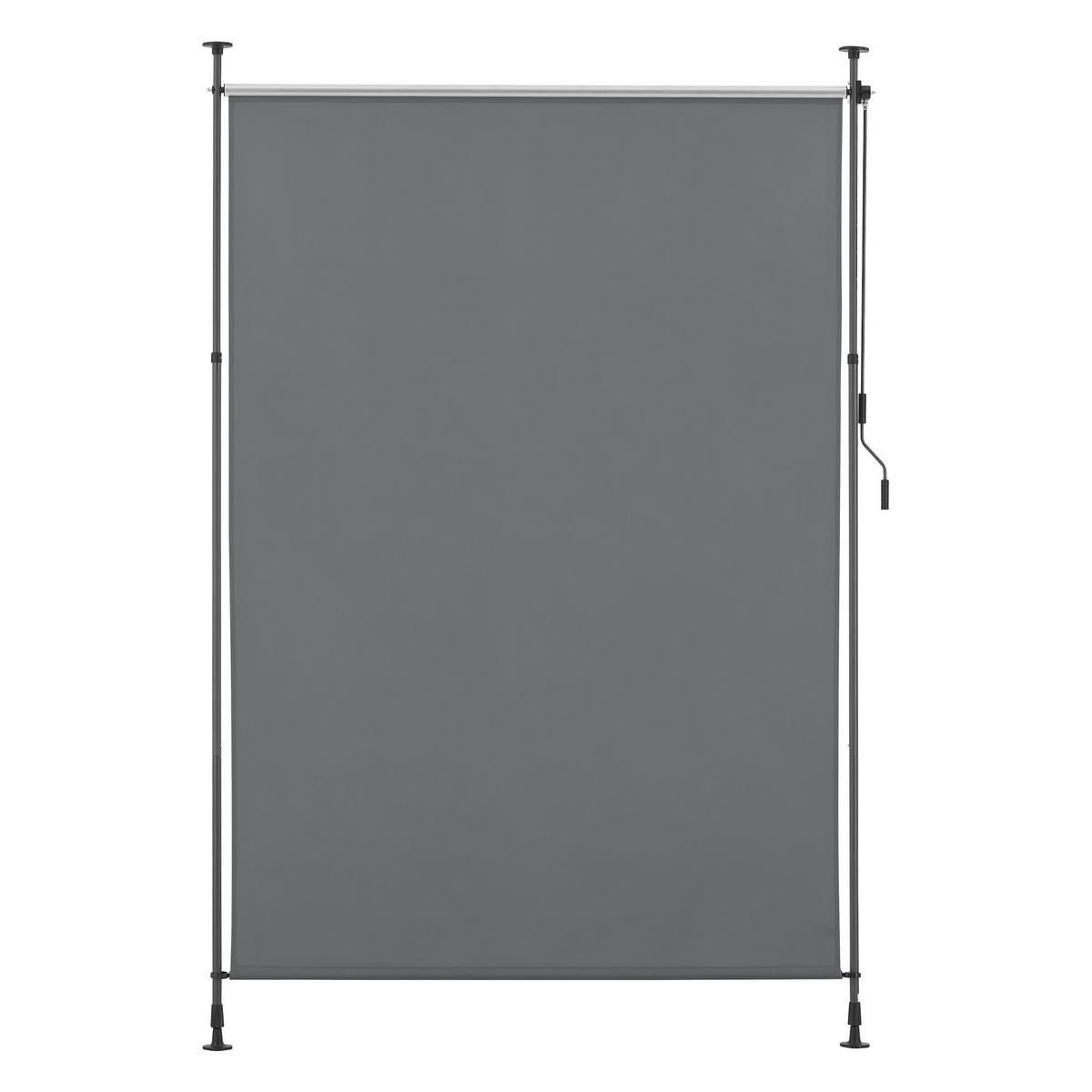 AUSSENROLLO Cimarra - Dunkelgrau, Textil/Metall (200/270cm) - pro.tec