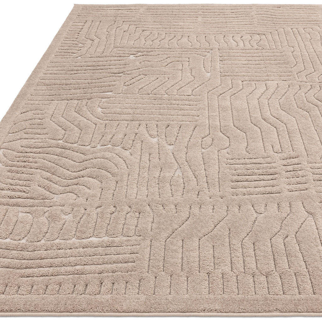 Thumbnail - Kadima Design Teppich, Taupe, Textil, Abstrakt, Rechteckig, 120x170 cm, pflegeleicht, in verschiedenen Größen erhältlich...