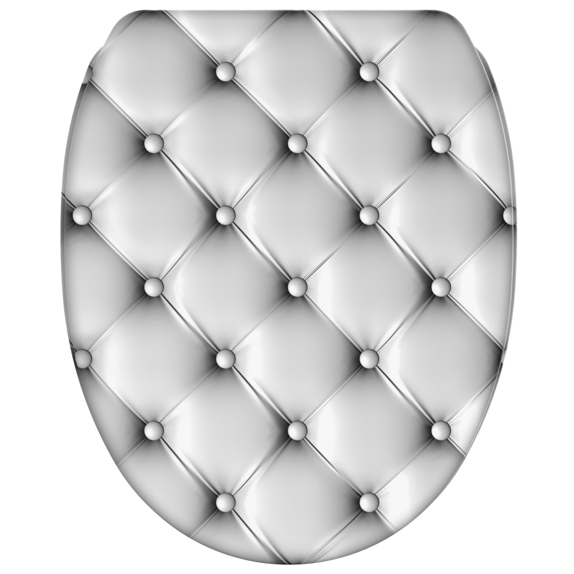 Sanilo Wc-Sitz Grau 37.7x5.5x48 cm