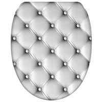 WC-SITZ mit Absenkautomatik & Top Fix Comfort - Grau, Holzwerkstoff (37.7/5.5/48cm) - Sanilo