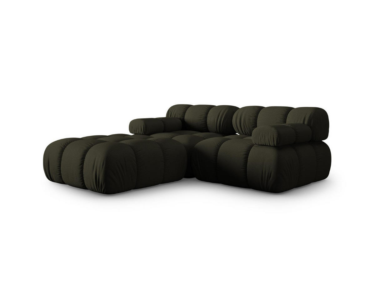 SOFA modular Bellis aus 3D-Stoff Amazonasgrün 3 Sitzplätze - Waldgrün, Textil (188/70/188cm) - Micadoni