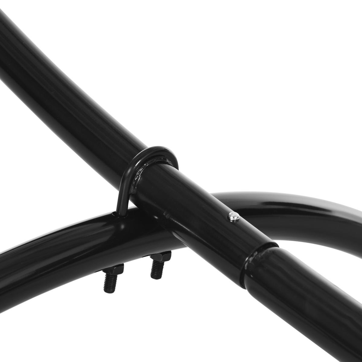 HÄNGEMATTENGESTELL, Stahl, Schwarz - Schwarz, Metall (300/90/100cm) - Outsunny